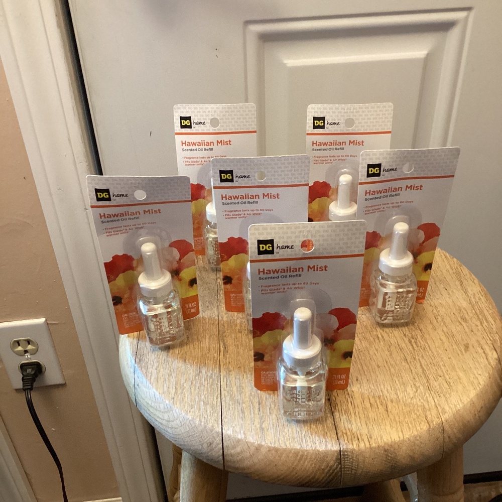 6 NEW DG  Hawaiian Mist Scented Oil Refill